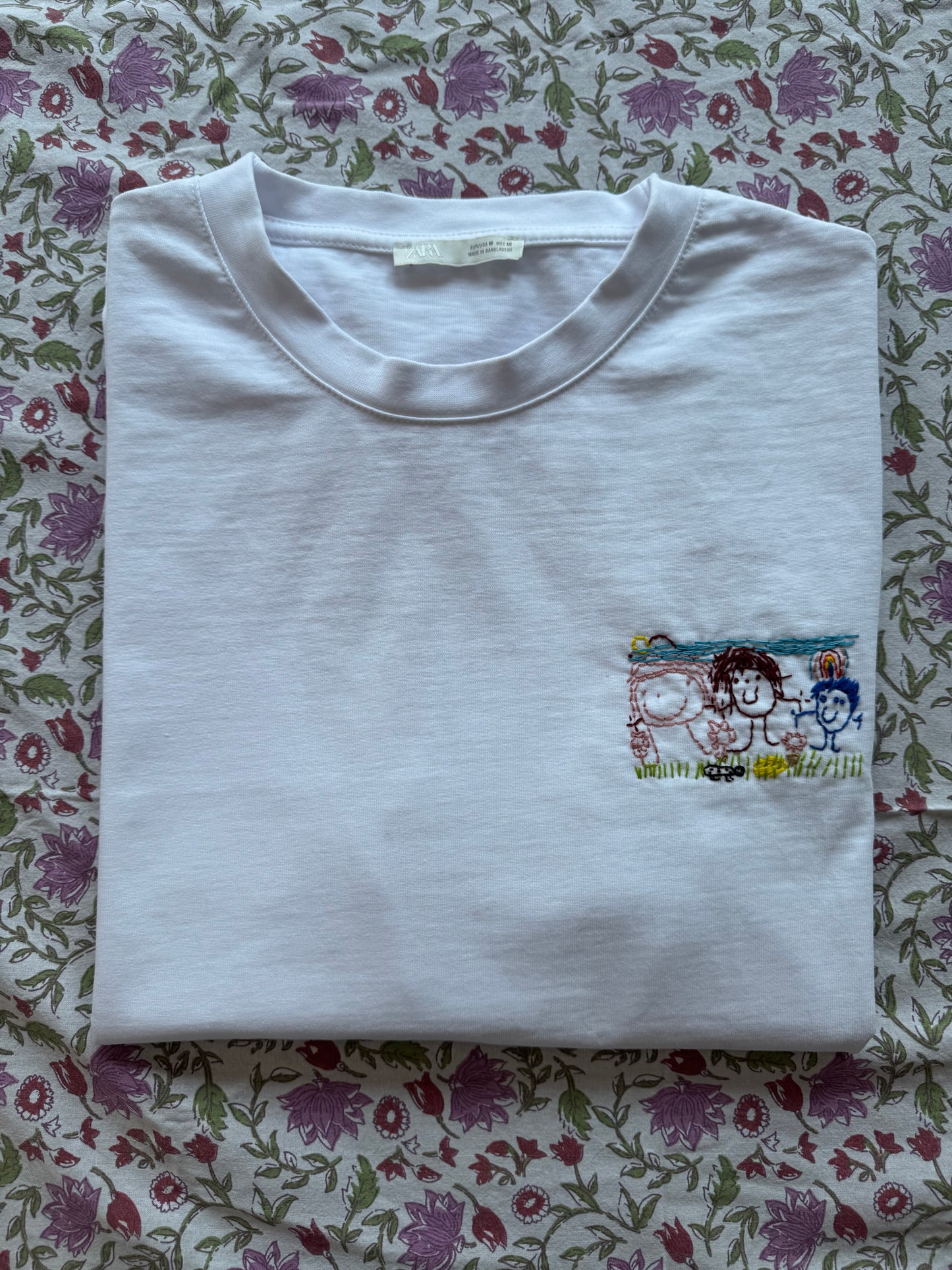 Childs Drawing on Mens T-Shirt