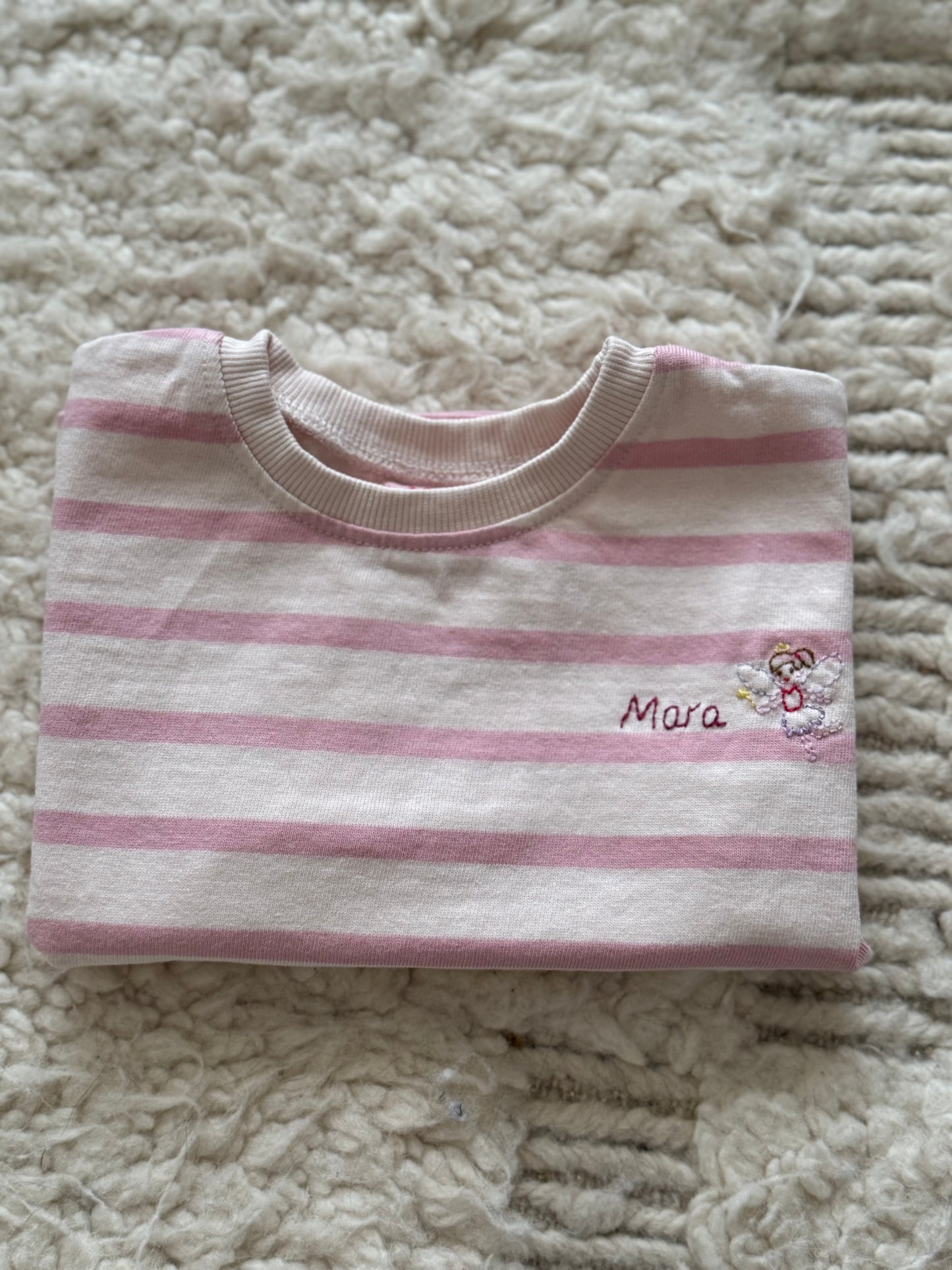Kids Hand Embroidered Name & Favourite Thing