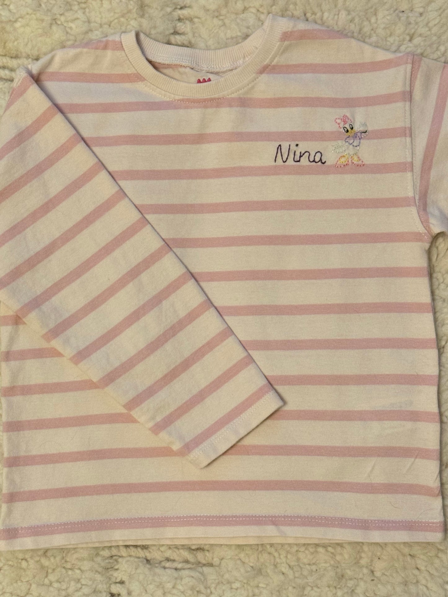 Kids Hand Embroidered Name & Favourite Thing