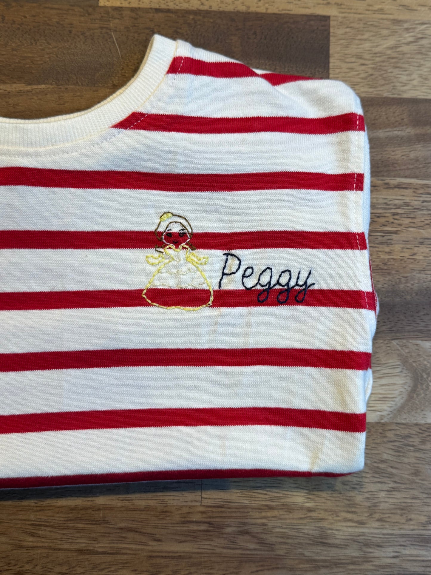 Kids Hand Embroidered Name & Favourite Thing