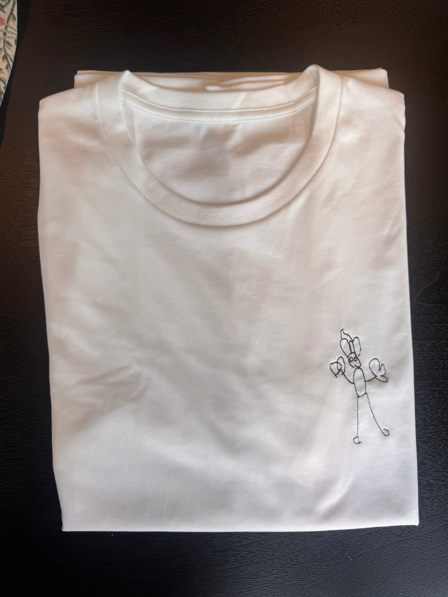 Childs Drawing on Mens T-Shirt