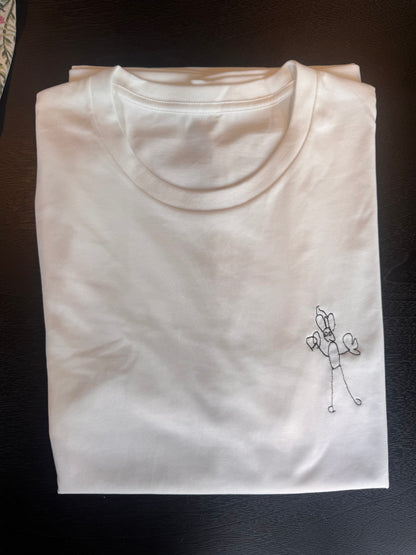 Childs Drawing on Mens T-Shirt