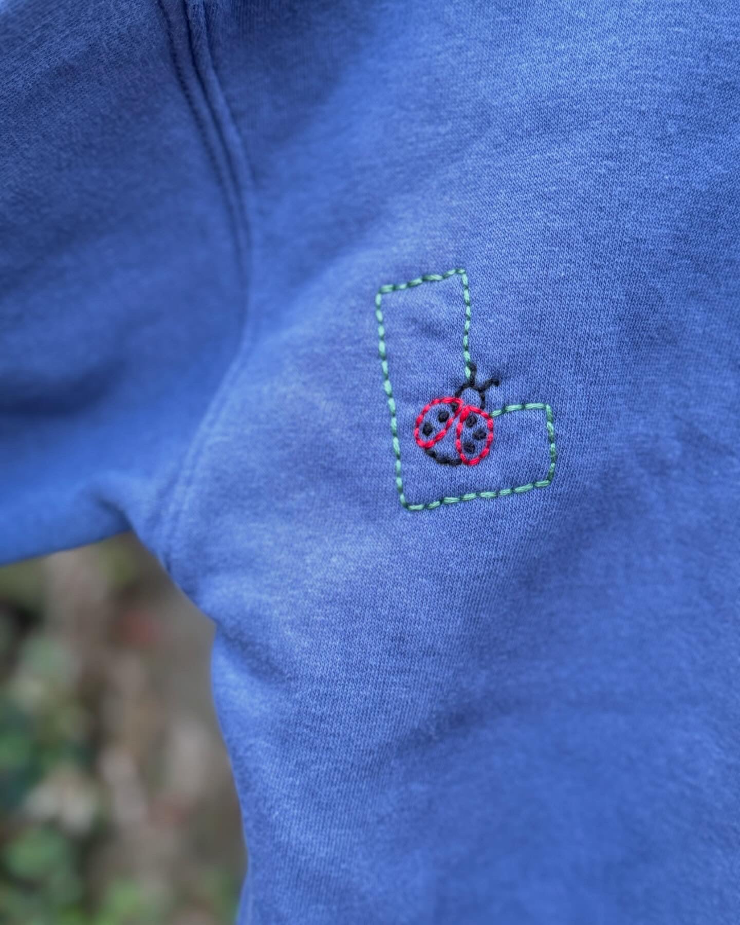 Hand Embroidered Bubble Name Sweatshirt