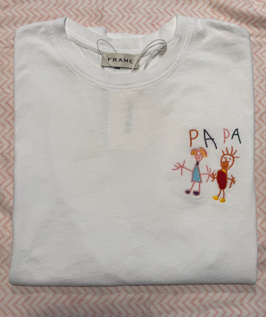 Childs Drawing on Mens T-Shirt