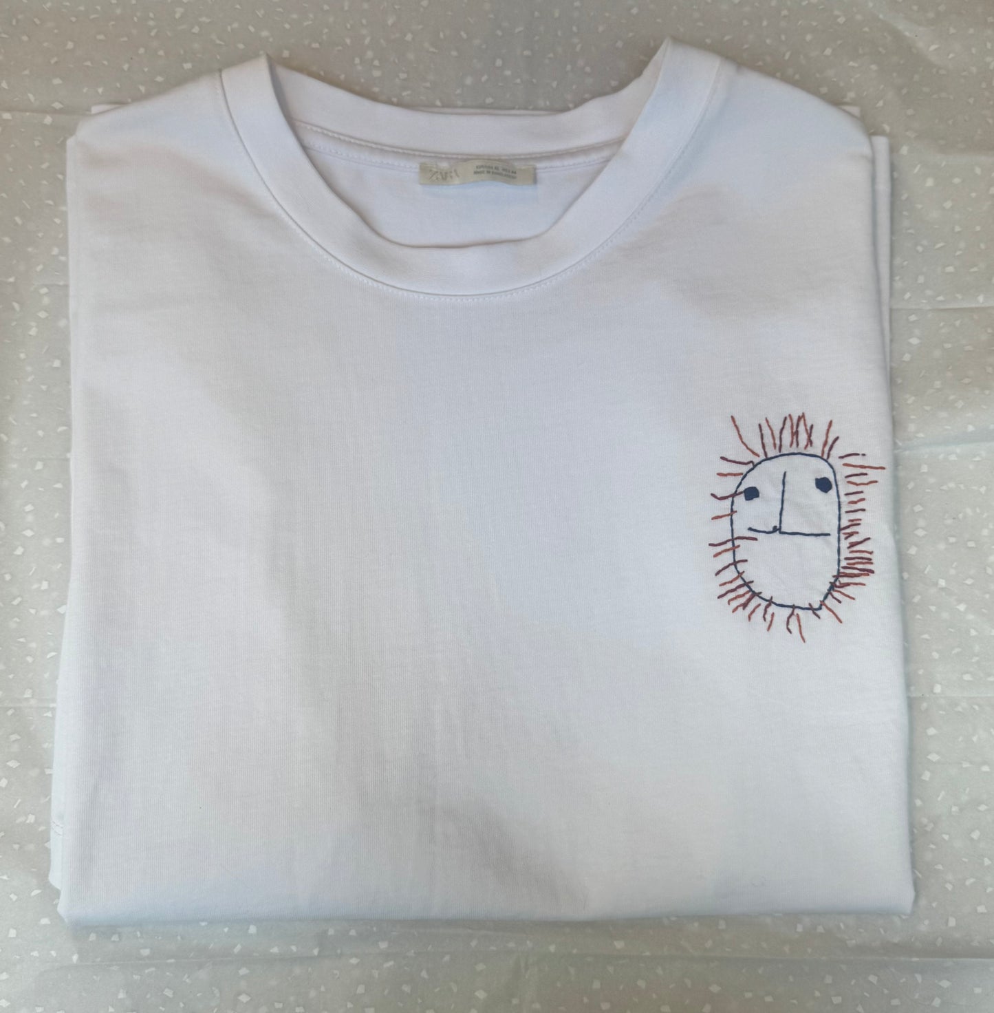 Childs Drawing on Mens T-Shirt